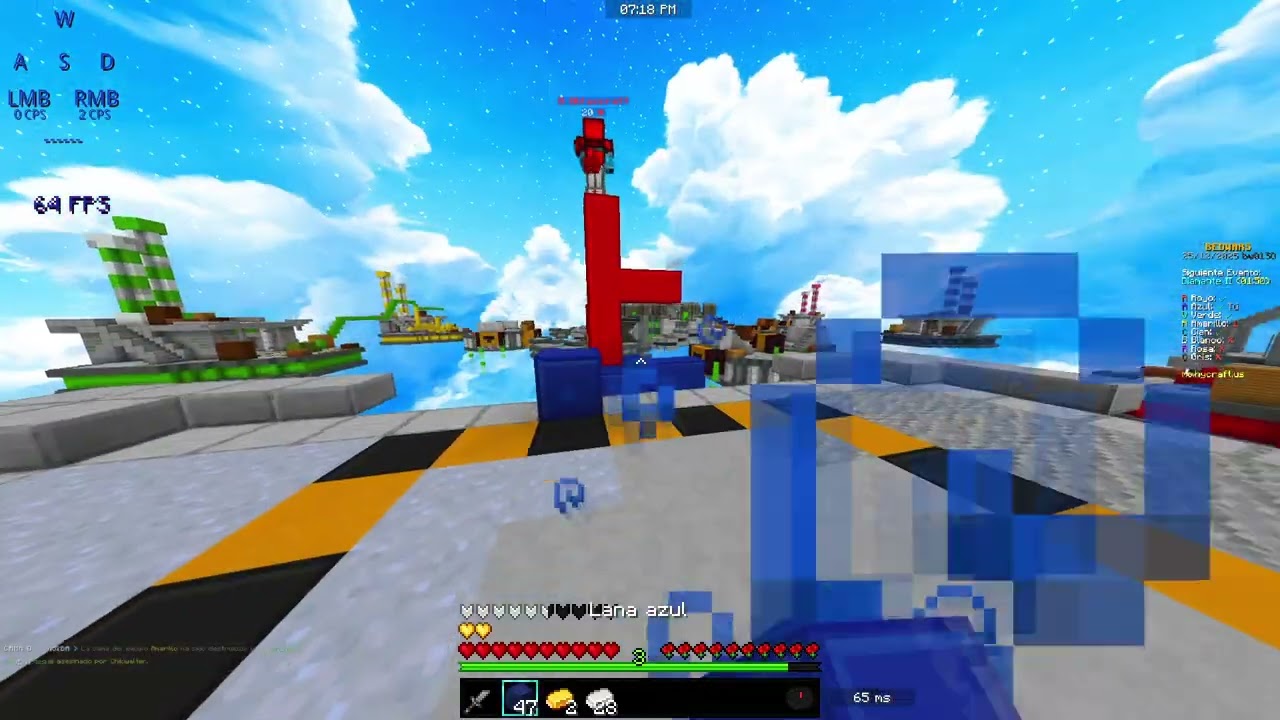 bed wars pero en hycraft