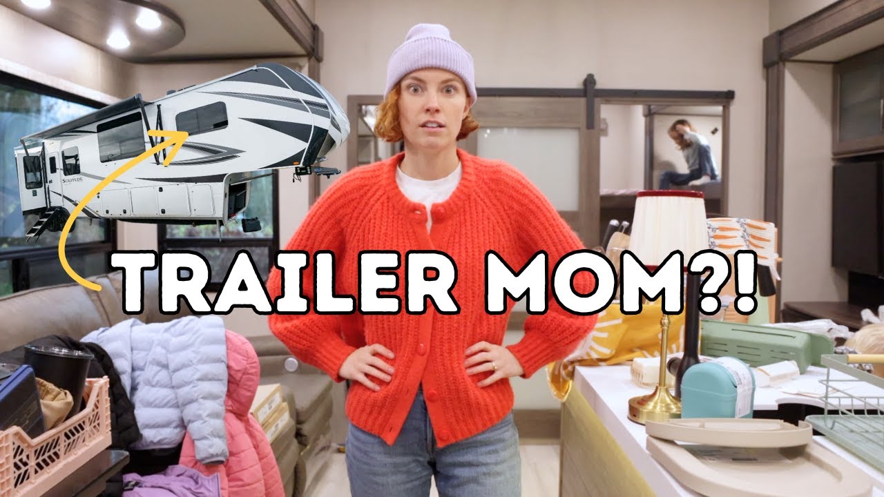 Мы решили жить в трейлере *семья из 7 человек*