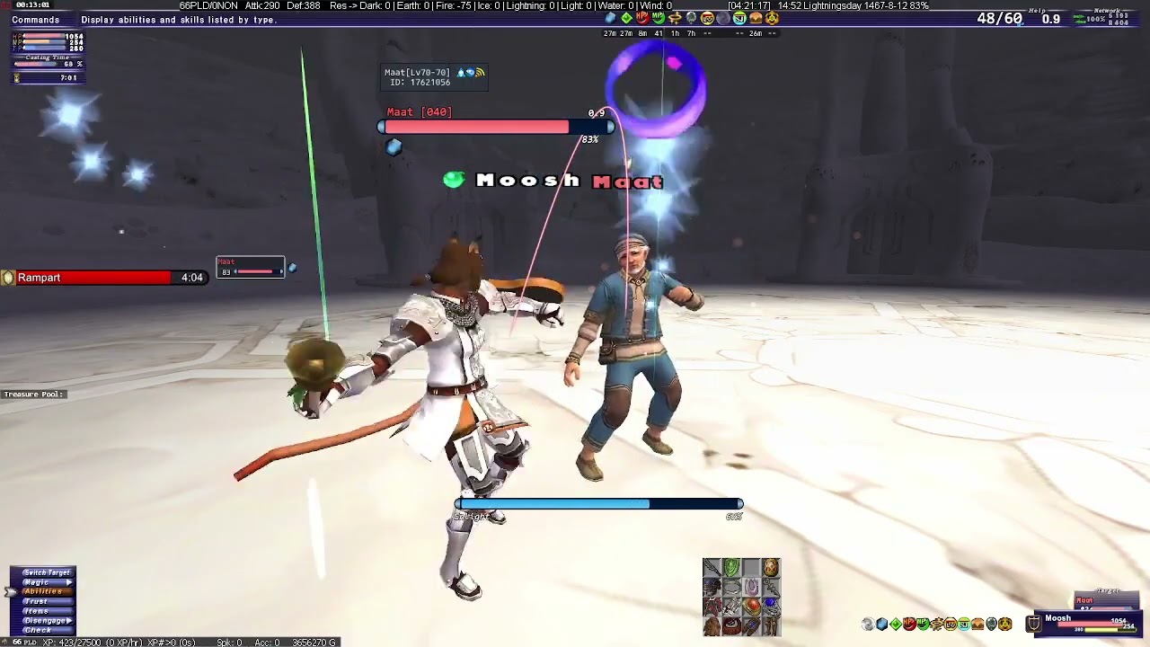 FFXI Classic [HorizonXI] - PLD(Lv66) Maat Fight