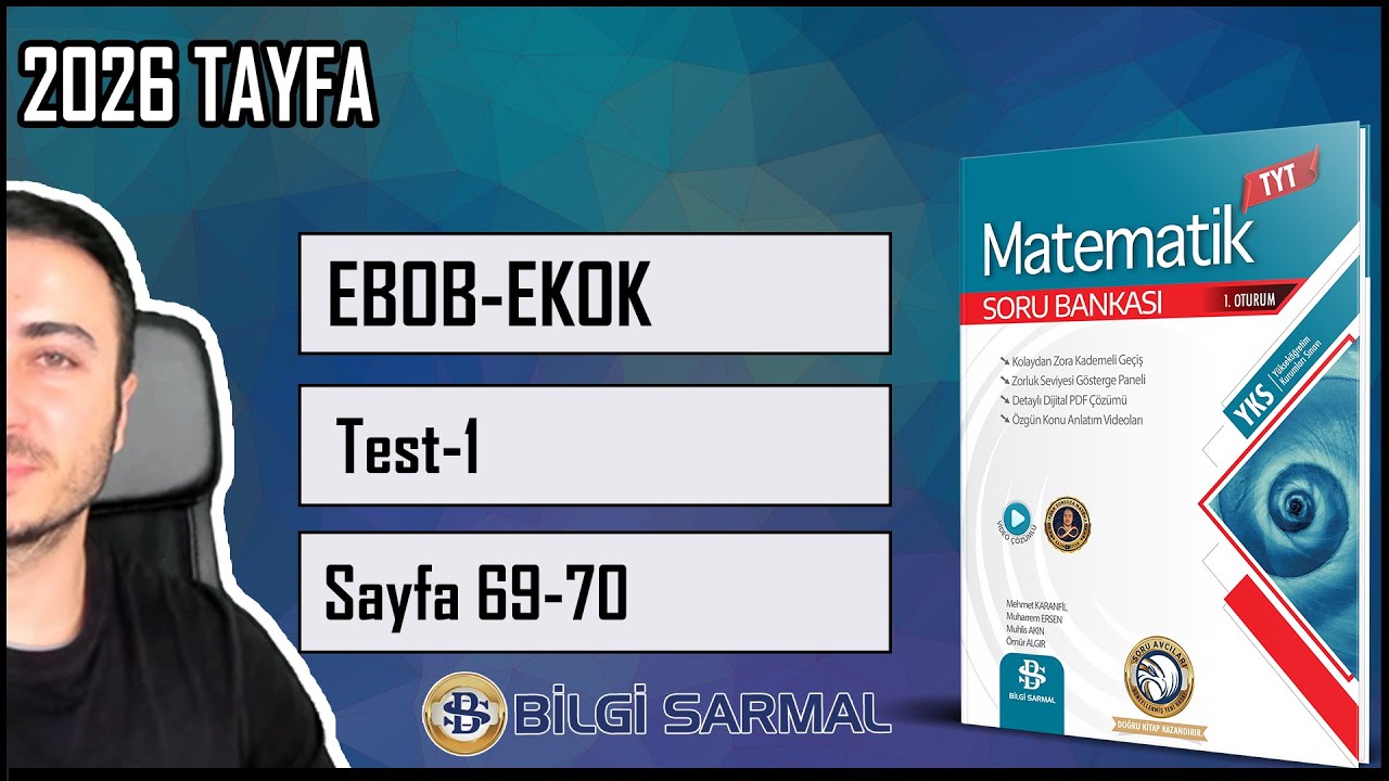 Bilgi Sarmal TYT Matematik Çözümleri /EBOB-EKOK Sayfa 69-70