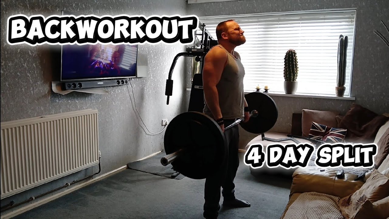 NATURAL Bodybuilding Backworkout 4 Day Split 