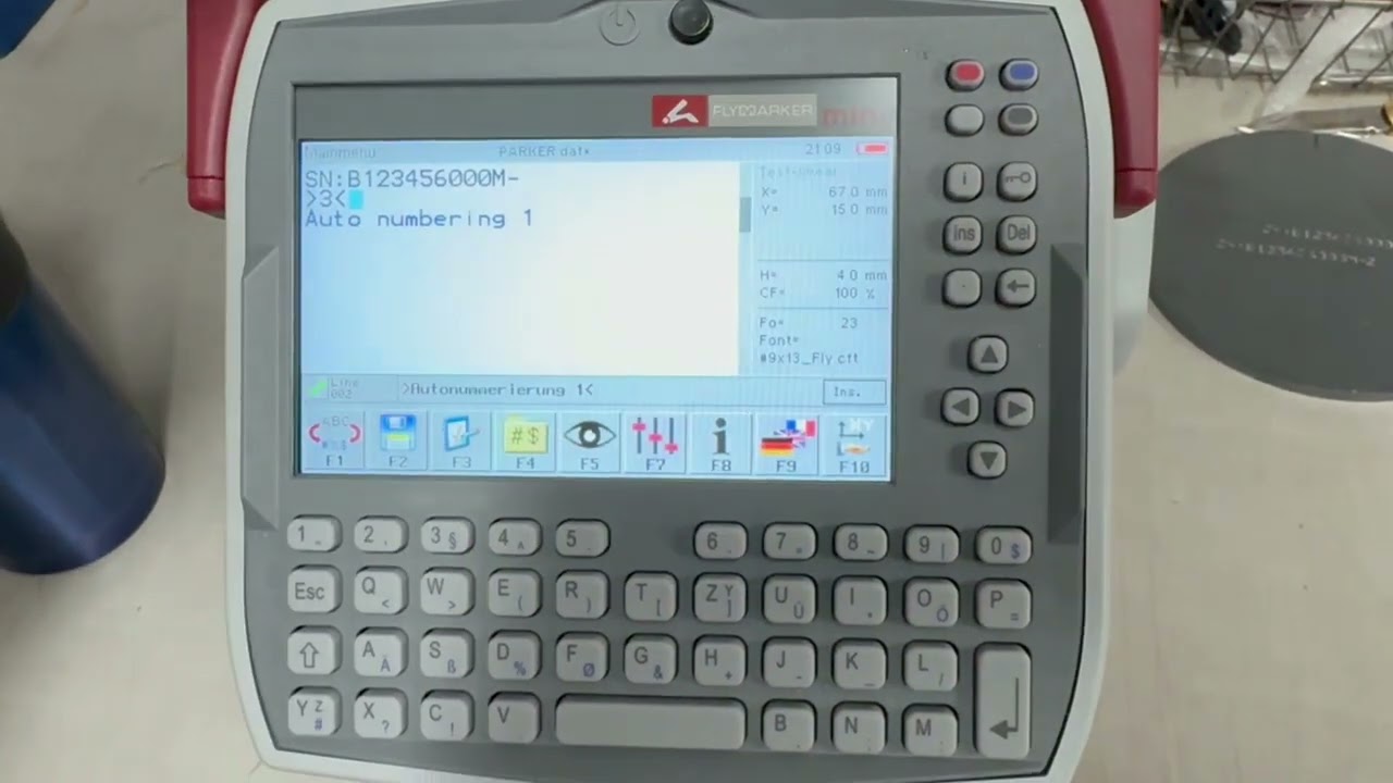 FlyMarker mini Serialization & Auto Numbering Demo
