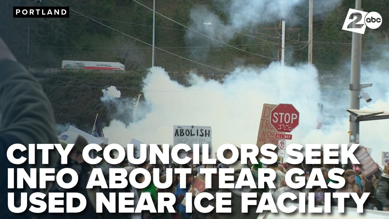 Portland City Councilors seek testimony after tear gas use at union march Saturday near ICE facility