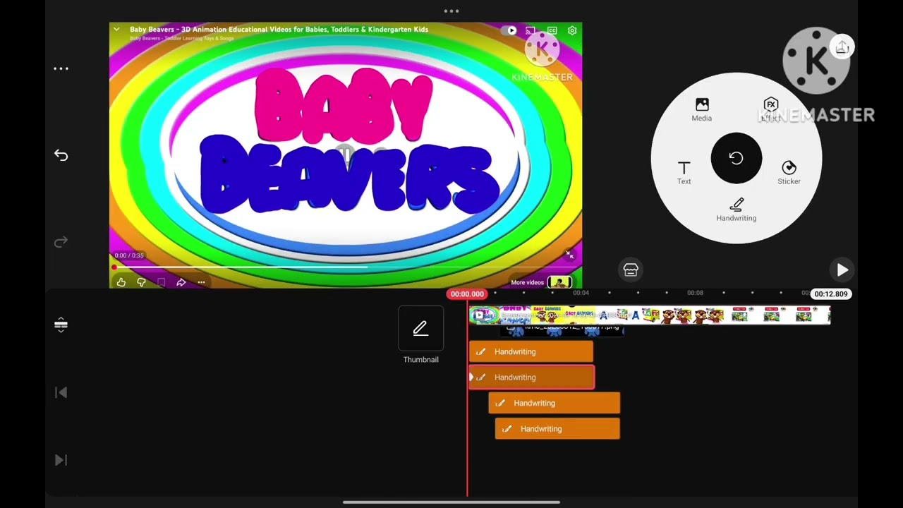 baby beavers grok and big blue logo remake part 3 kinemaster speedrun 