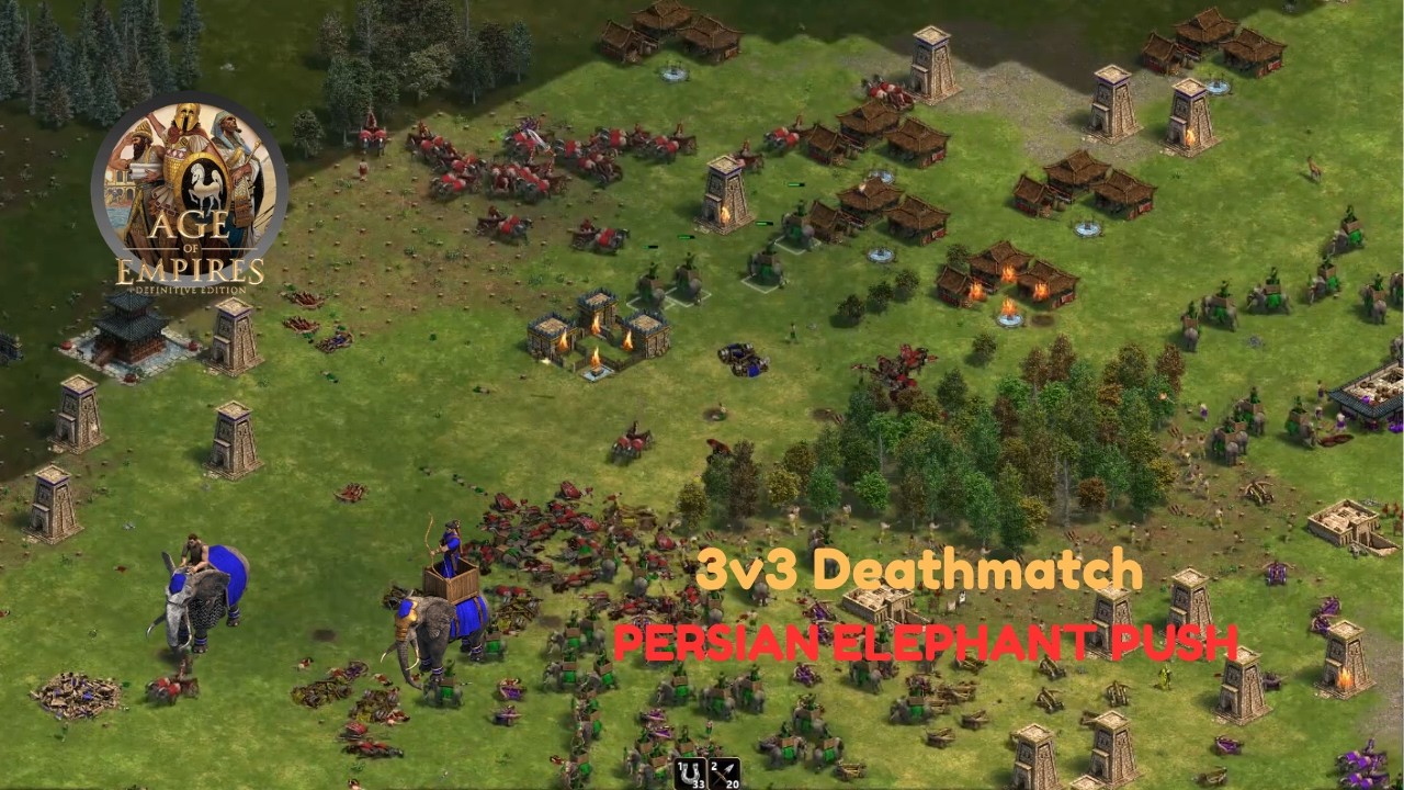 3v3 Deathmatch Team Game | Until the Last Gold Drop | AoE DE #ageofempires1