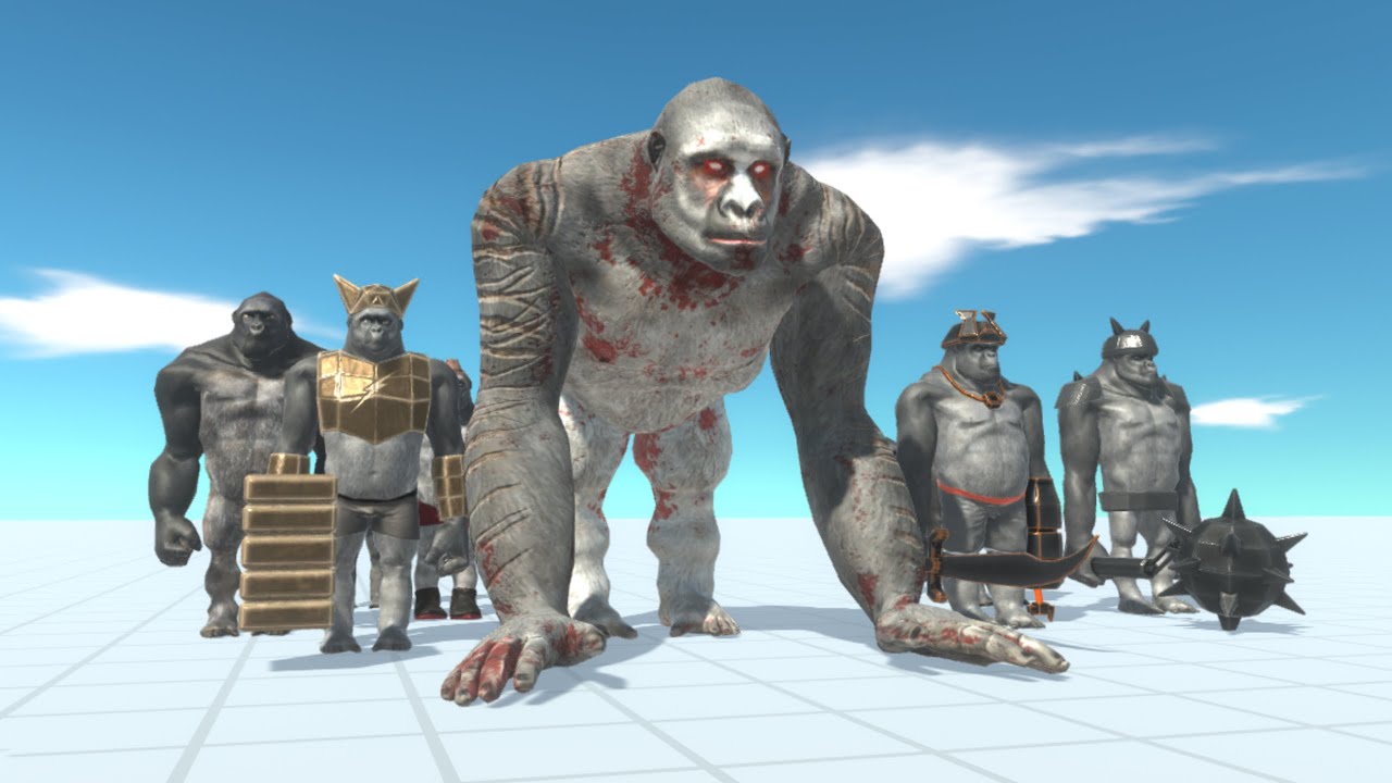 GORILLA GANG vs ARMIES - Animal Revolt Battle Simulator