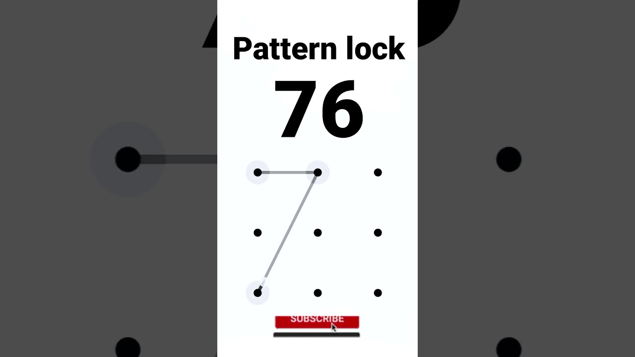 best number pattern lock... 76