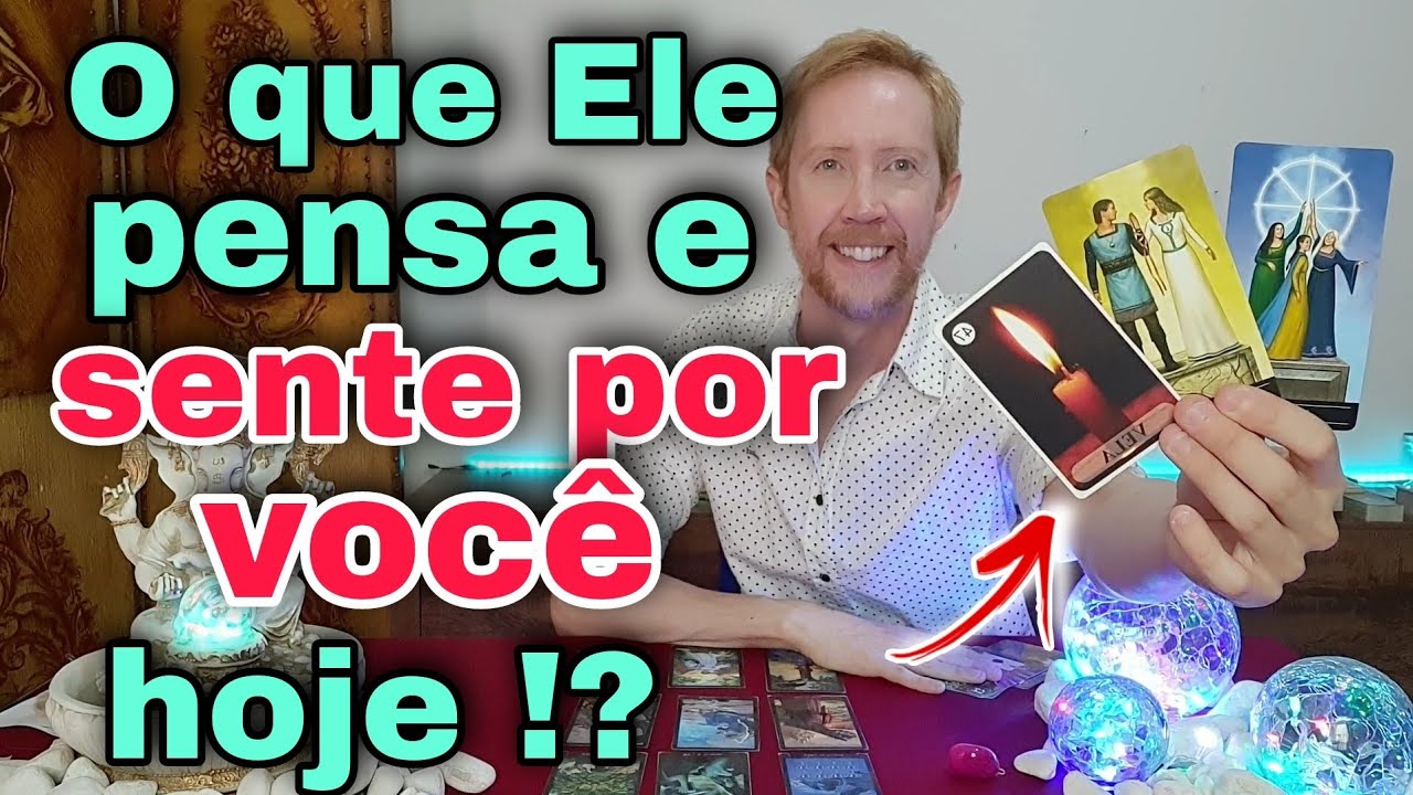 A cabeça e o coração dele hoje ! O que ele sente por mim hoje tarot ? Ele pensou em mim hoje tarot ?