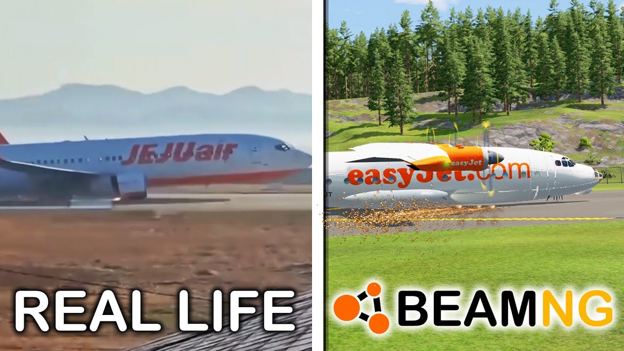 Real Plane Crashes Recreated in BeamNG.drive #8