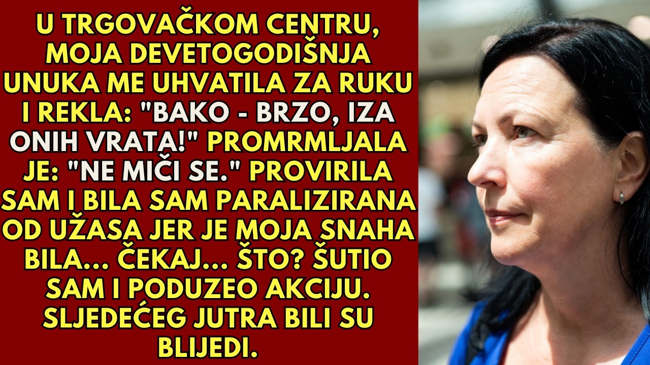 „Ne miči se“, šapnula je moja unuka. Pogledala sam gdje joj se vidio trbuh i ukočila se...