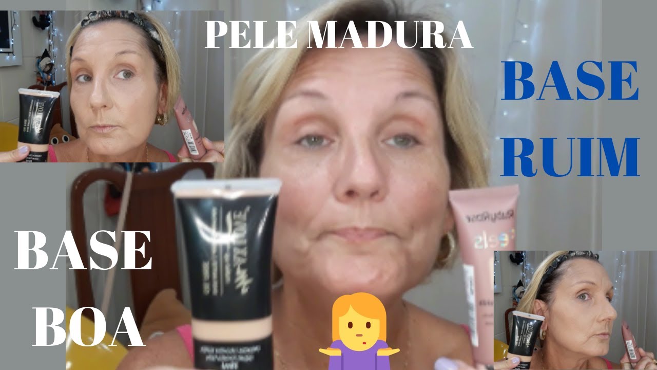COMPARAÇÃO DE BASES PARA PELE MADURA- FEELS DA RUBY ROSE  X  HD MAX LOVE