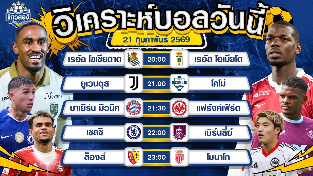21-02-2026 ล็องส์ VS โมนาโกล็องส์นอนมา ของดีประจำวัน