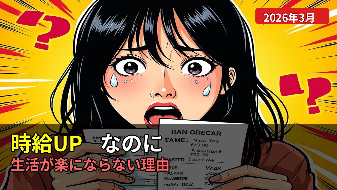 最低賃金が上がったのに生活が楽にならない理由【漫画動画】