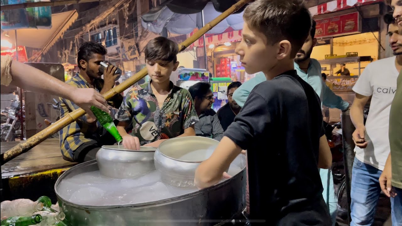 Unique Way of Making Delicious Milk Soda or Dhoodh Soda | Satisfaction Video | Pakistani Street Food