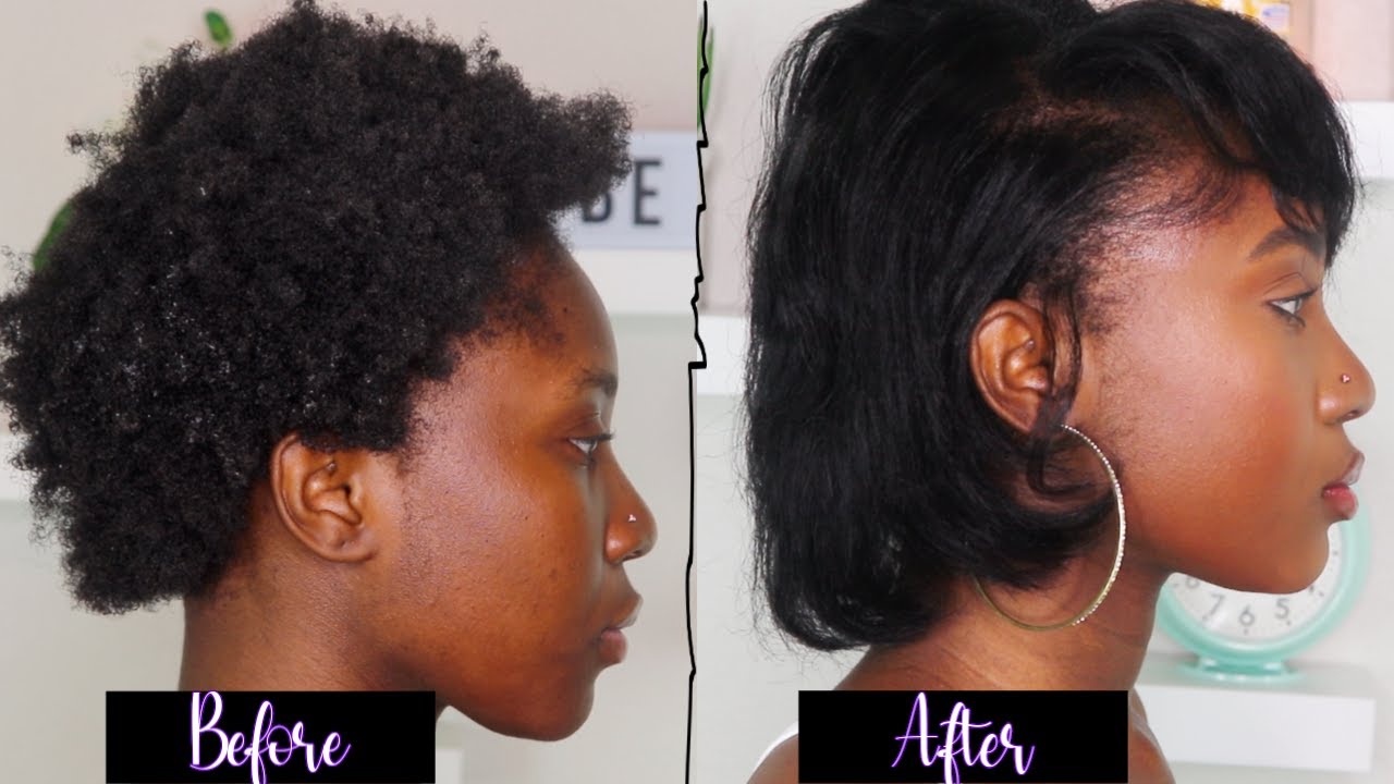 SILK PRESS SUR CHEVEUX NATURELS CRÉPUS |Je lisse mes cheveux 4c pour la première fois