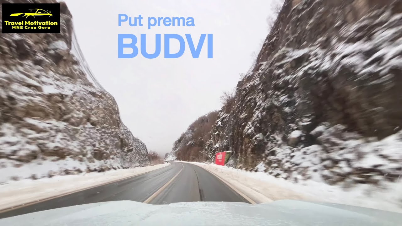 ❄️ Put prema BUDVI kakav se rijetko vidja ❄️ Zimska vožnja u Januaru 2026 ❄️ Winter Drive to BUDVA❄️