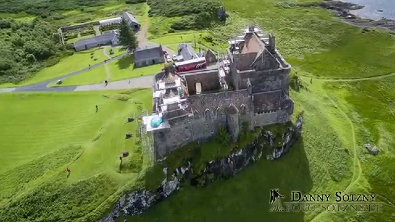 Duart Castle from the Air [4K]