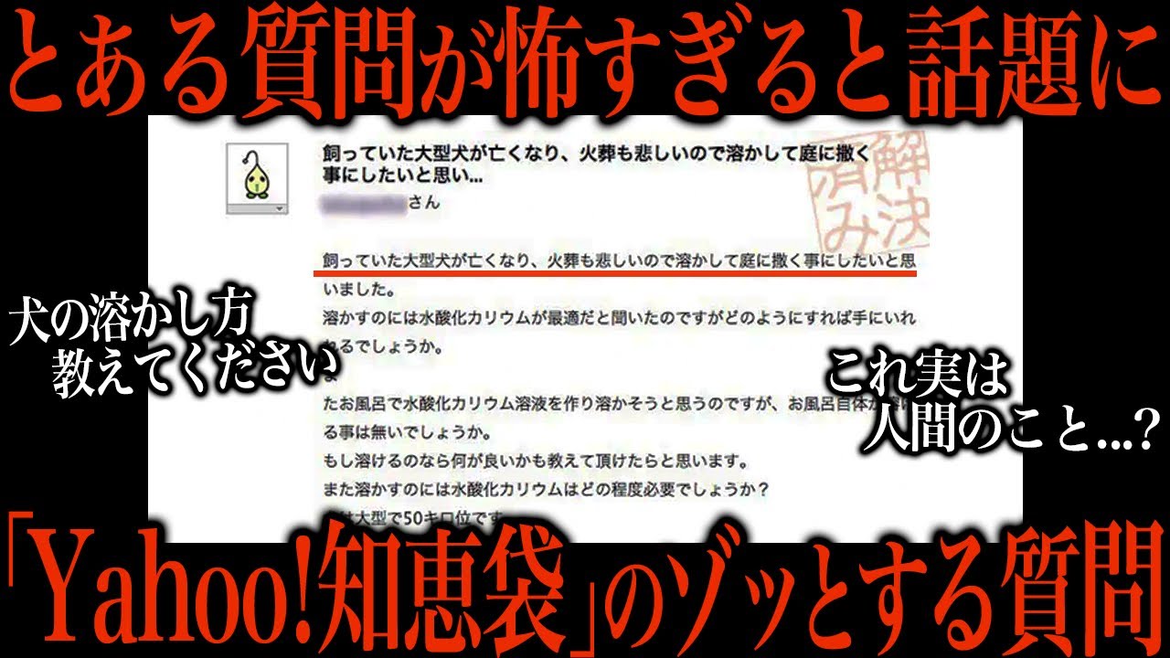 Yahoo!知恵袋のゾッとする質問を考察したら怖すぎた