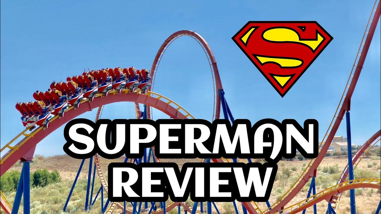 [4K] PARQUE WARNER MADRID  -  SUPERMAN REVIEW