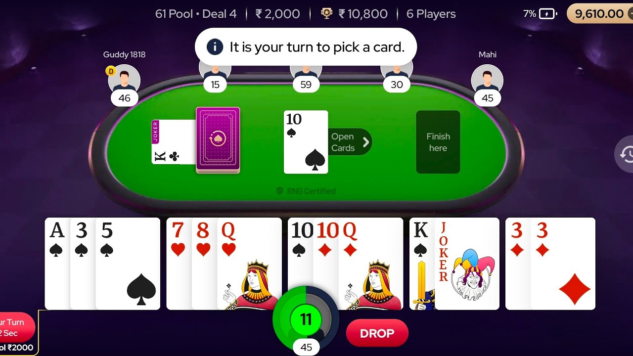 Online Rummy Live Stream