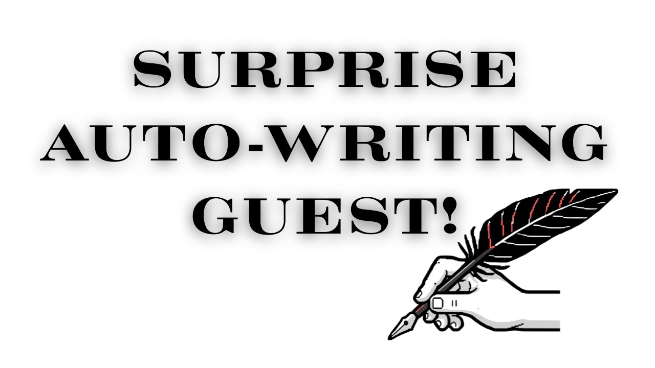 SURPRISE SPECIAL GUEST AT THE AUTO WRITING TODAY! I WASN'T EXPECTING THIS!