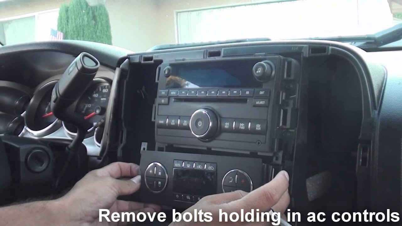 How to remove factory stereo chevy silverado 2007 and up