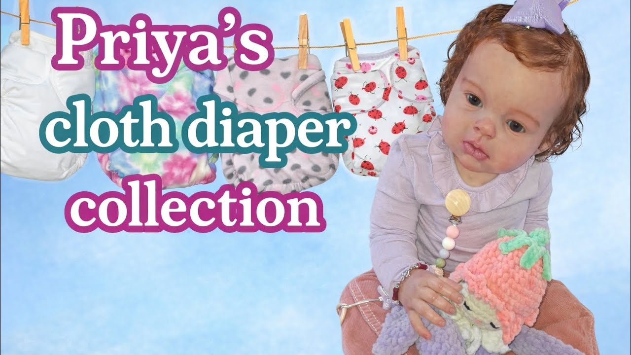Набор многоразовых подгузников для малышки Прии (Reborn Toddler Priya).