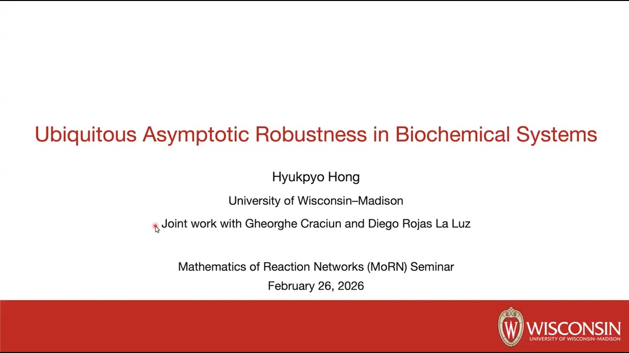 MoRN Seminar: Hyukpyo Hong (University of Wisconsin-Madison), February 26, 2026
