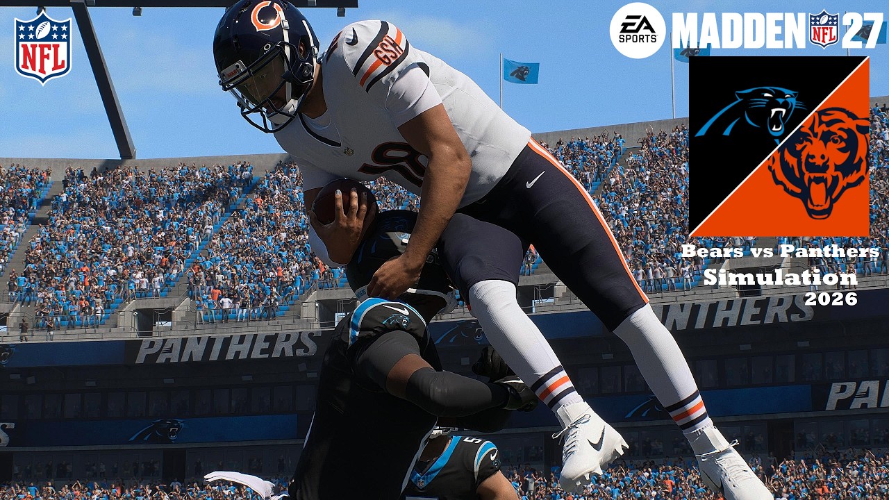 Madden 27: Чикаго Беарз против Каролина Пэнтерс, 1-я неделя регулярного сезона, симуляция игры