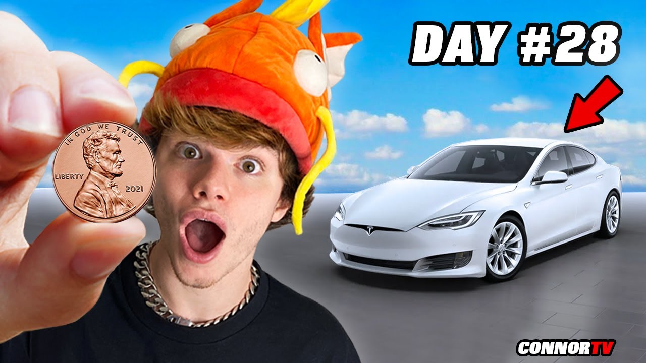 Trading a Penny to a Tesla in 1 Year *Trade Up Challenge* Day #28
