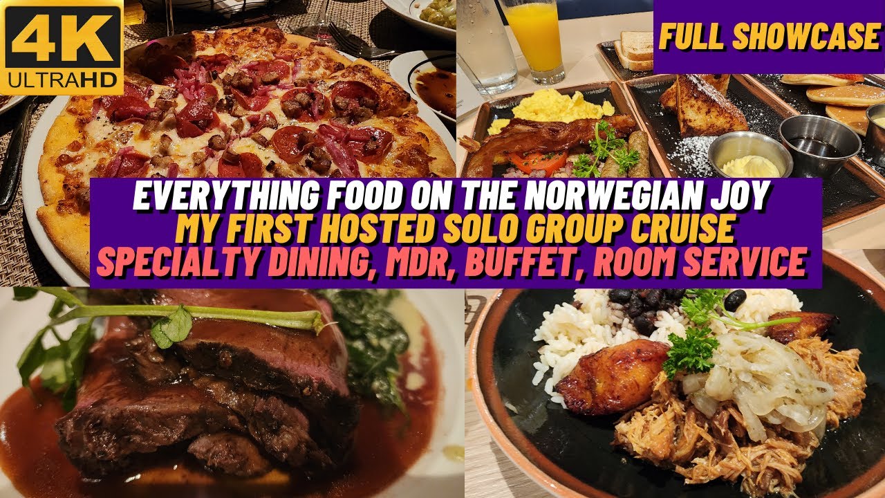 [4K] ВСЯ ЕДА на Norwegian Joy | Фирменные блюда | MDR | Шведский стол | Обслуживание номеров
