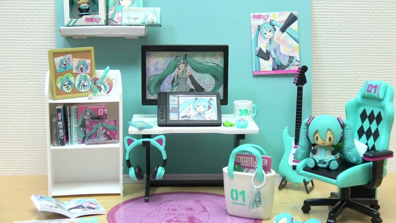 初音ミク ミクミクルームが可愛すぎる♪全８箱開封♡Re-Ment