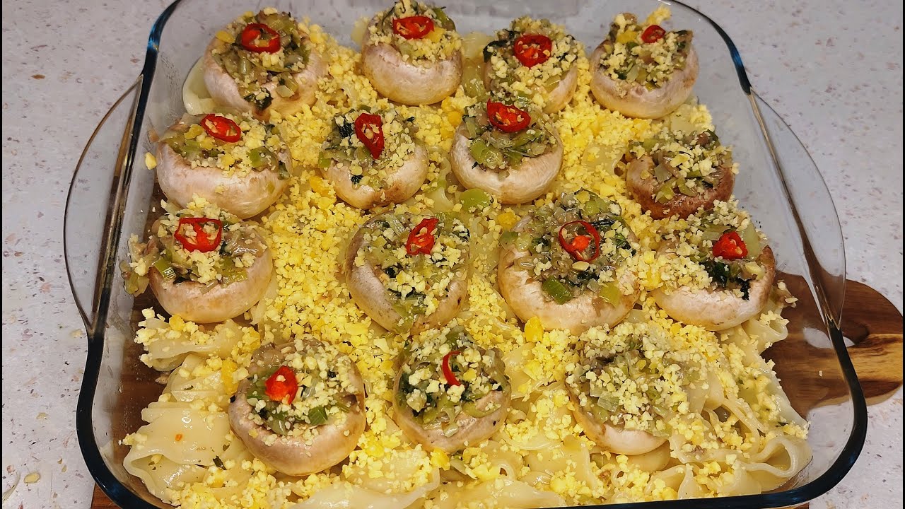 POSNI PUNJENI ŠAMPINJONI - VEGAN - LEAN STUFFED MUSHROOMS