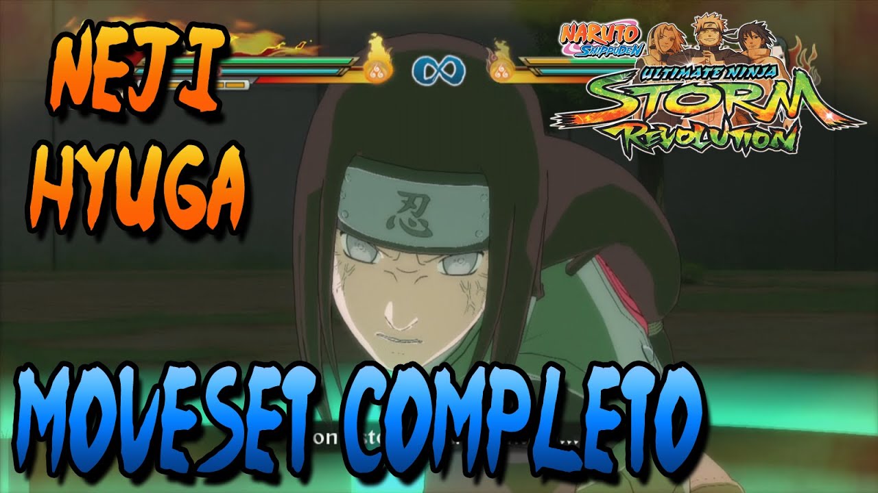 Naruto Storm Revolution: Neji Hyuga Moveset Completo