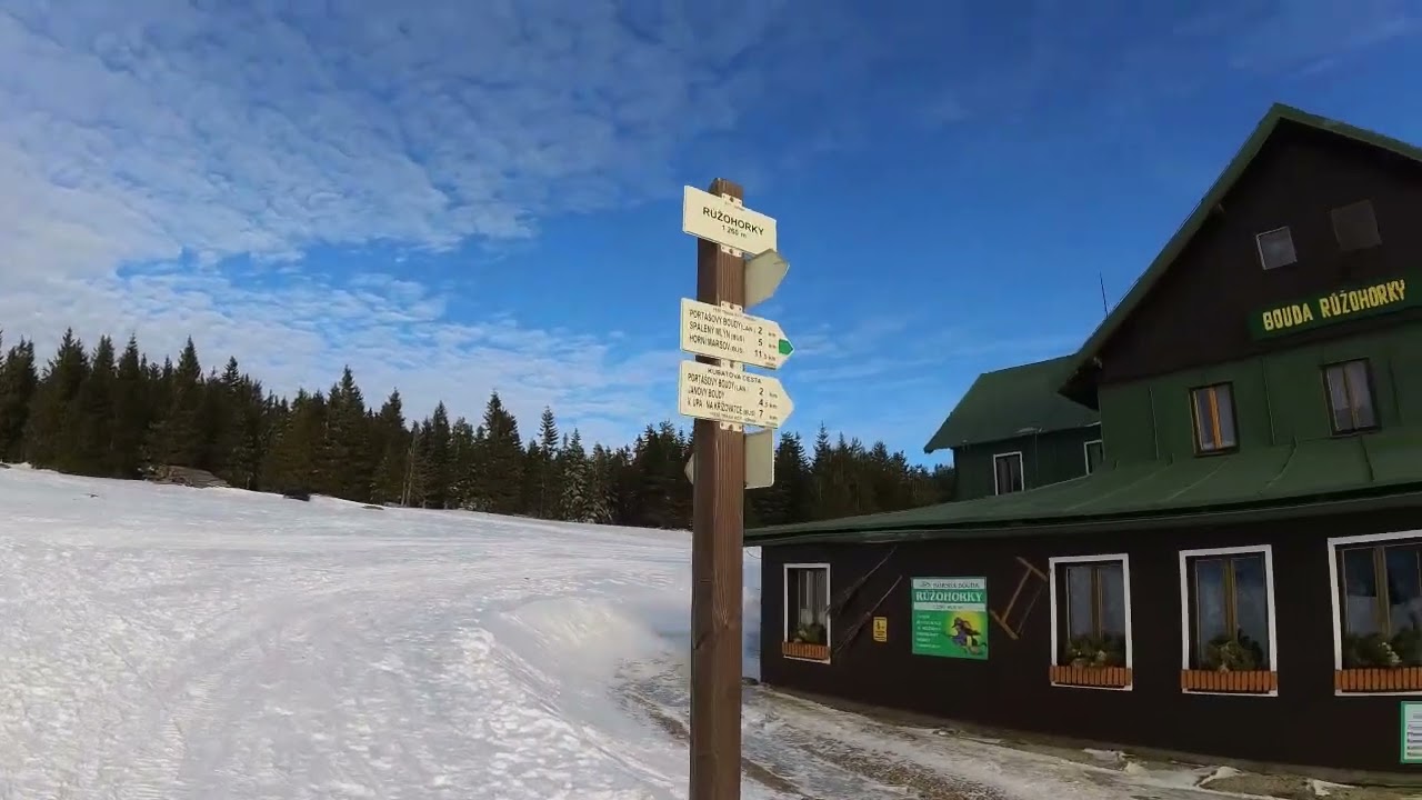 Snezka (1.603m) - top of Czech Republic in winter