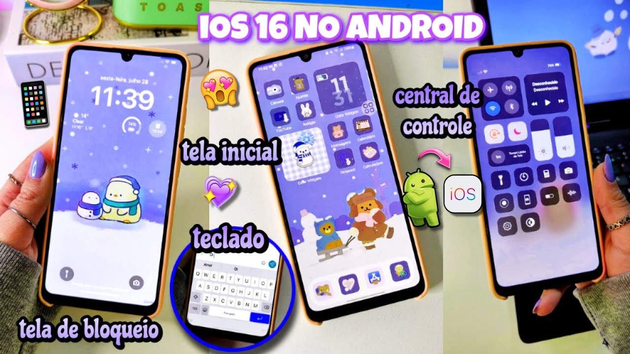 TRANSFORME SEU ANDROID EM iPHONE | Samsung, Motorola, Xiaomi, Lg...