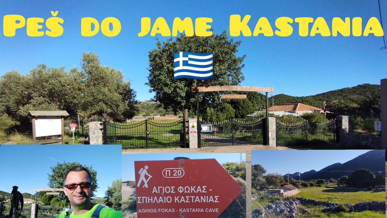 Peš do jame Kastania Cave, Peloponez, Grčija 🇬🇷