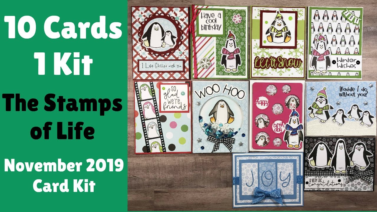 The Stamps of Life | November 2019 Card Kit | 10 Cards 1 Kit
