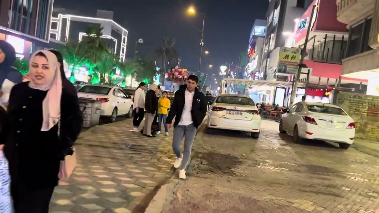 شارع الربيعي | بغداد ⭕️🔥 جولة ليلآ 2024 HD