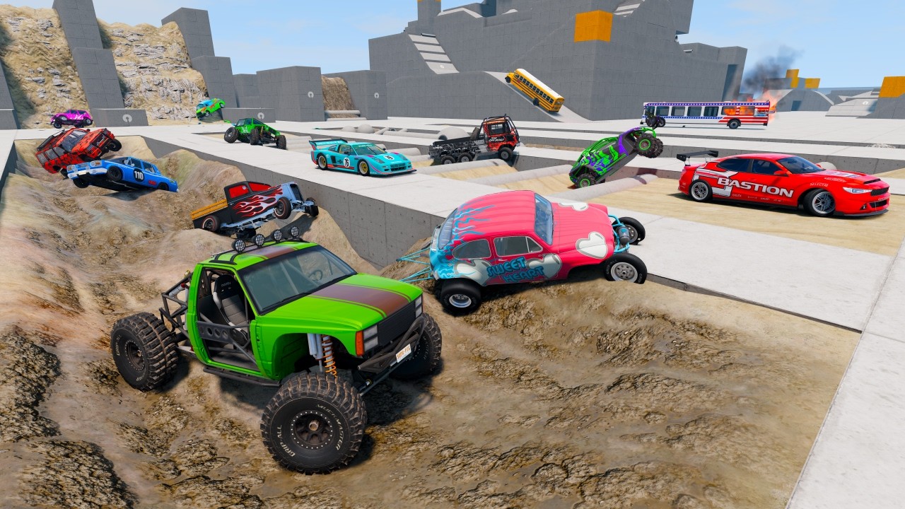 Racing Random Cars on Random Roads
