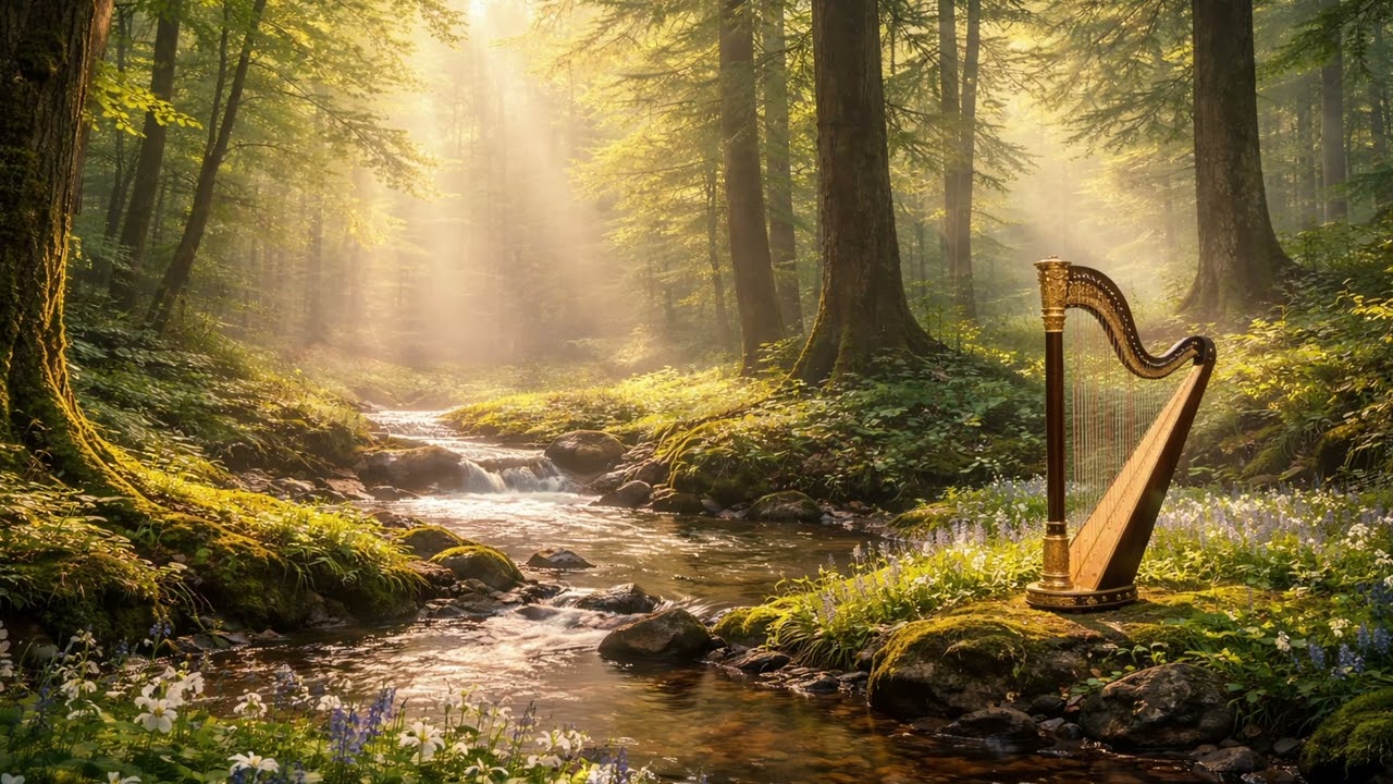森の静寂とハープの癒し音楽｜Forest Serenity & Harp Healing Music