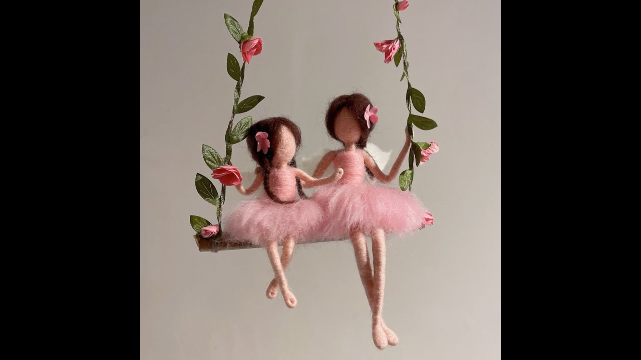 Fairy Mom and Kid on Swing