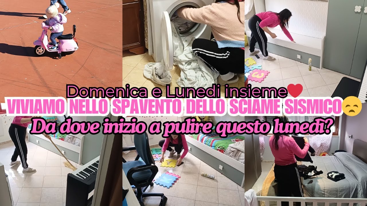 Pulizie del LUNEDI'/Cambio lenzuola/Pulizia materassi/Riordine/Nuovi acquisti per due eventi
