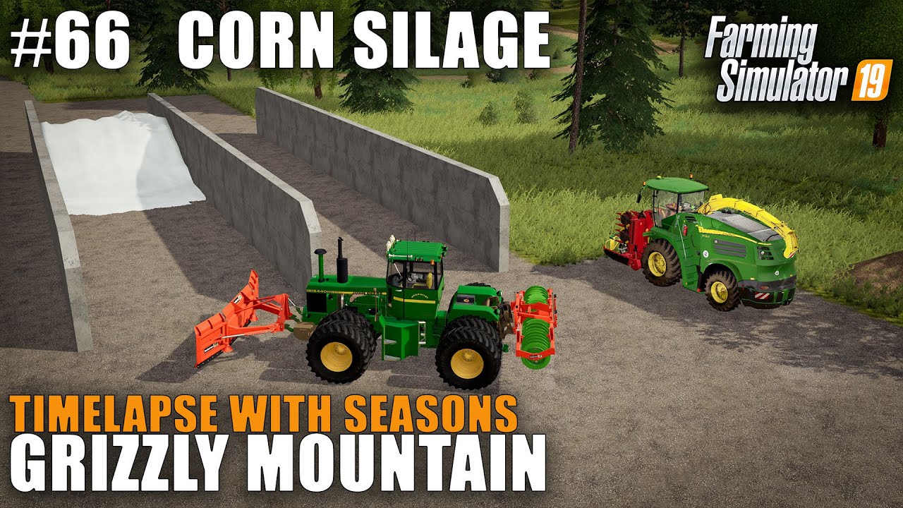 Grizzly Mountain Timelapse #66 Corn Silage, Farming Simulator 19 Seasons