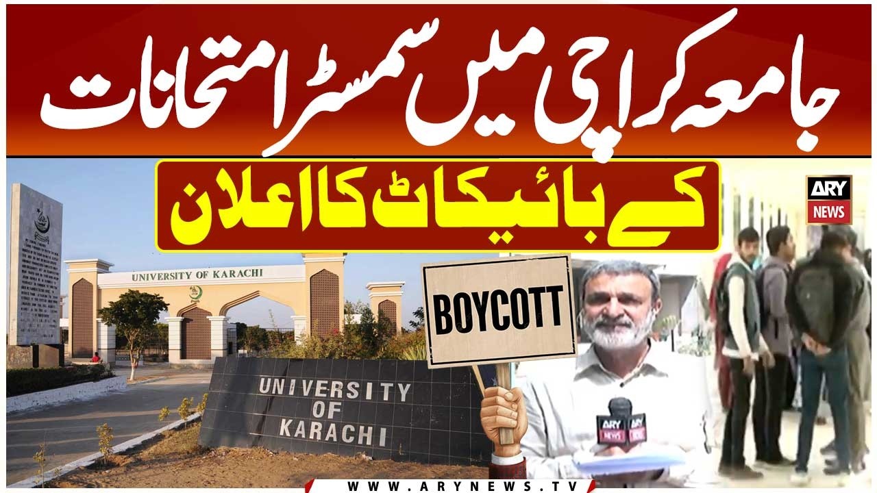 Semester Exam Boycott Announced at Karachi University