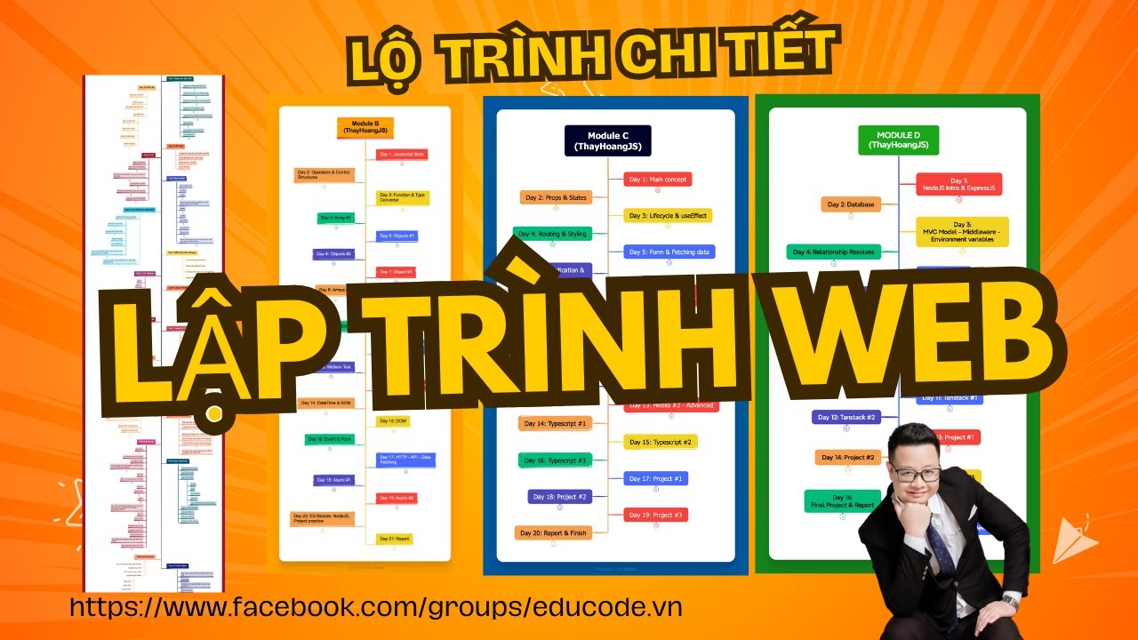 [2025] Lộ trình chi tiết học lập trình WEB (Backend + Frontend)