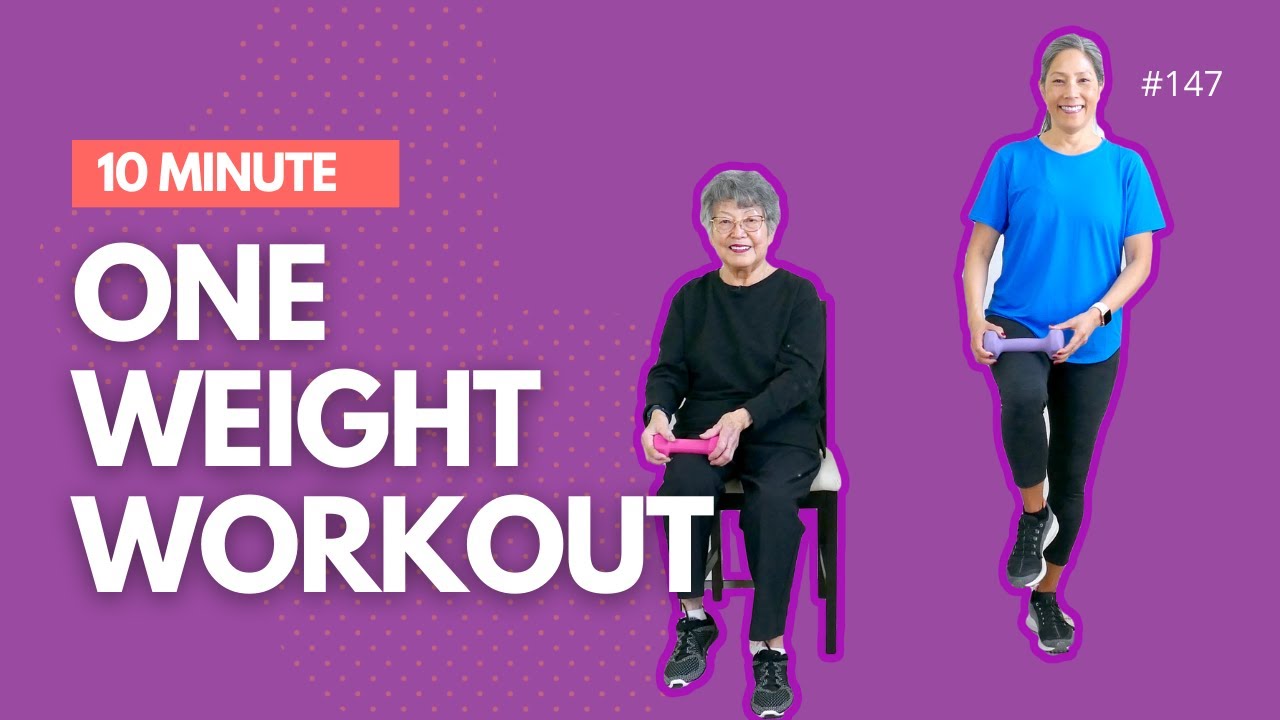 10 Minute Exercise for Seniors | Weight training for beginners