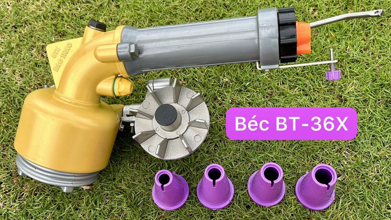 Béc tưới BT-36X quay bánh răng nghiêng chạy bơm nhỏ điện 1 pha gia đình từ 1.5kw-2HP
