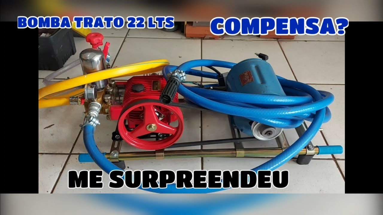 MONTANDO BOMBA LAVA JATO - 04: Testando - BOMBA TRATO TPA04