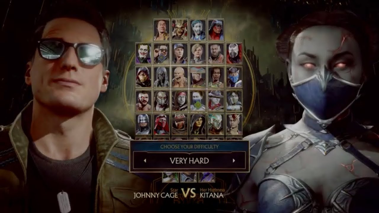 Mortal Kombat 11: Johnny Cage vs. Kitana (Very Hard)